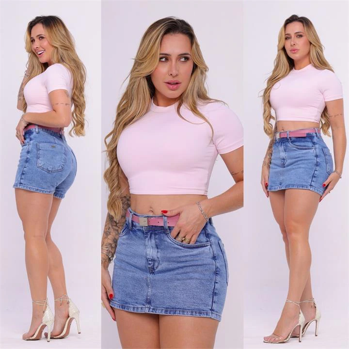 SHORT SAIA COM CINTO