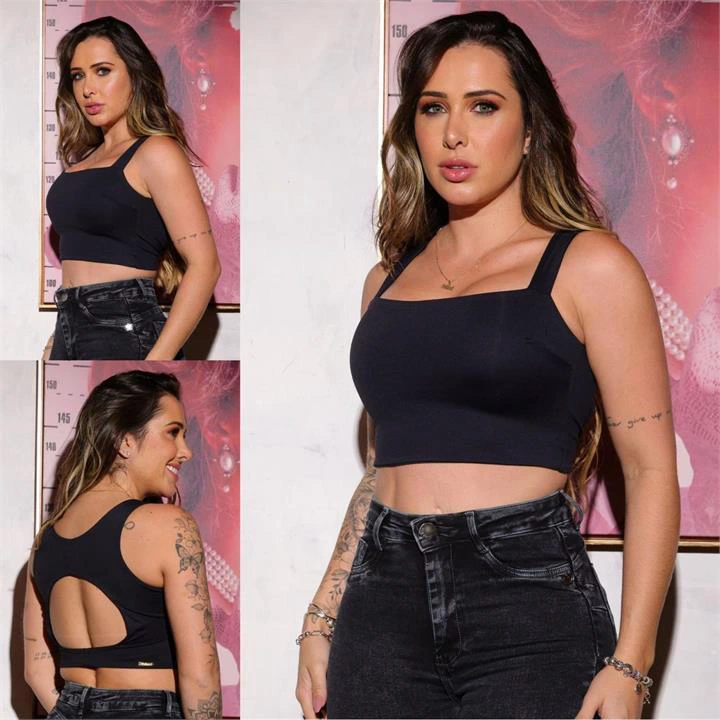 CROPPED LUNA PRETO