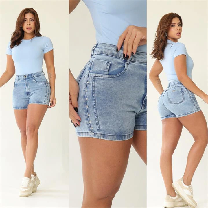 SHORT COM STRASS