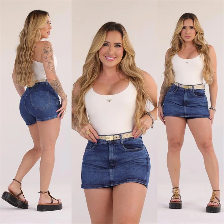 SHORT SAIA (CINTO COM BRILHO)