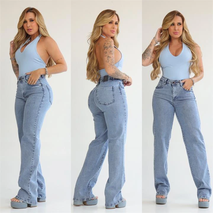 CALÇA WIDE LEG (COM ELASTANO)