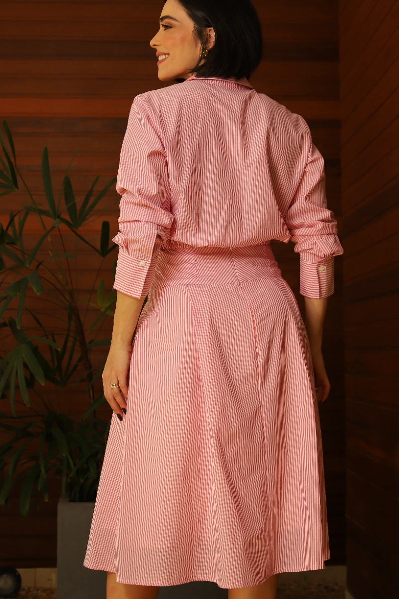 Camisa Curta Tricoline Listrado 5